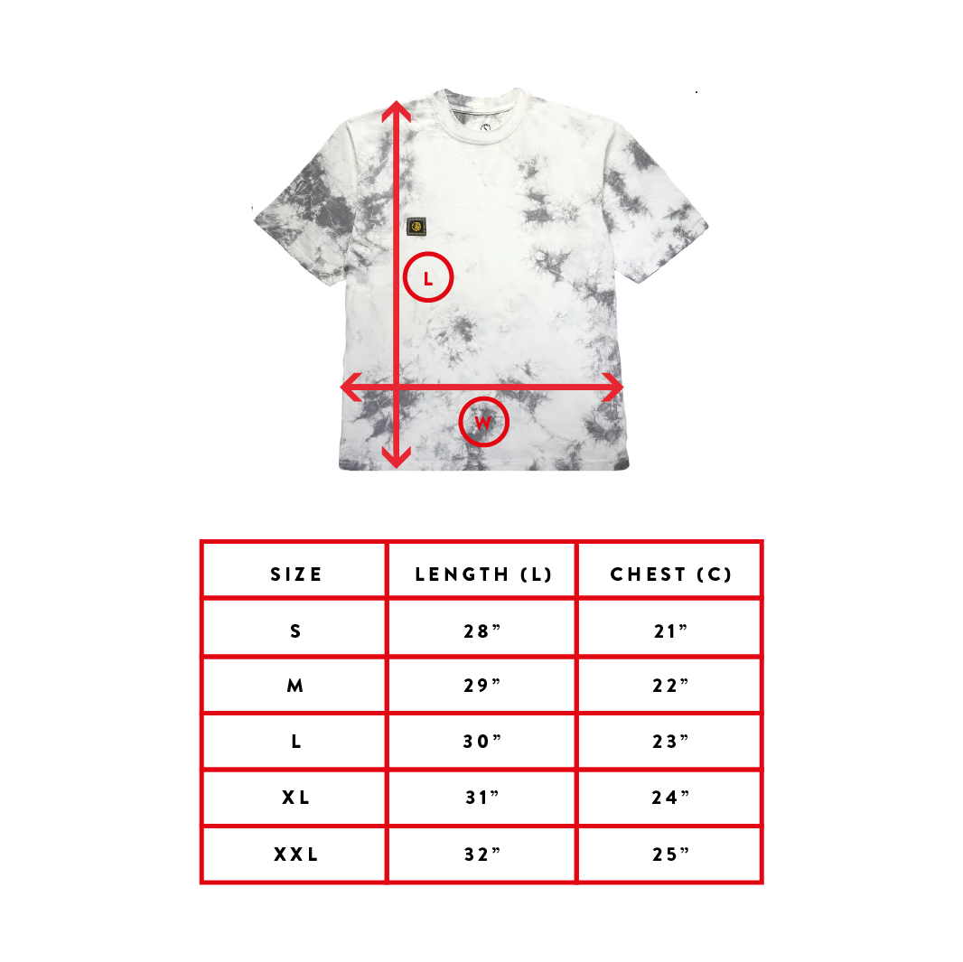 T-Shirt Charcoal and White Wash